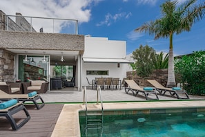 A heated pool