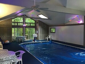 Indoor pool, a heated pool