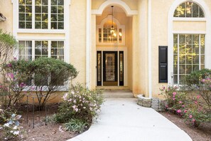 Exterior detail - Spivey Manor · Sink into the Luxe Corner Tub at an Upscale, Spacious Home (Lake Spivey)