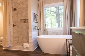 Free toiletries, hair dryer, towels