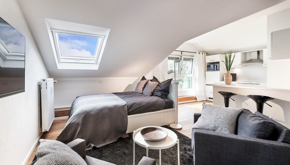 City-Apartment | 1 Schlafzimmer, Schreibtisch, Bügeleisen/Bügelbrett, kostenloses WLAN