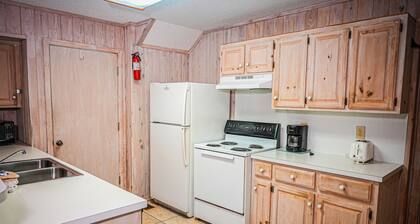 Wooded view cabin located near our recreational activities