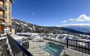 Piscine extérieure, piscine chauffée