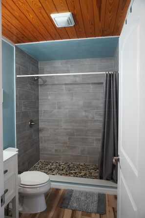 Hair dryer, towels