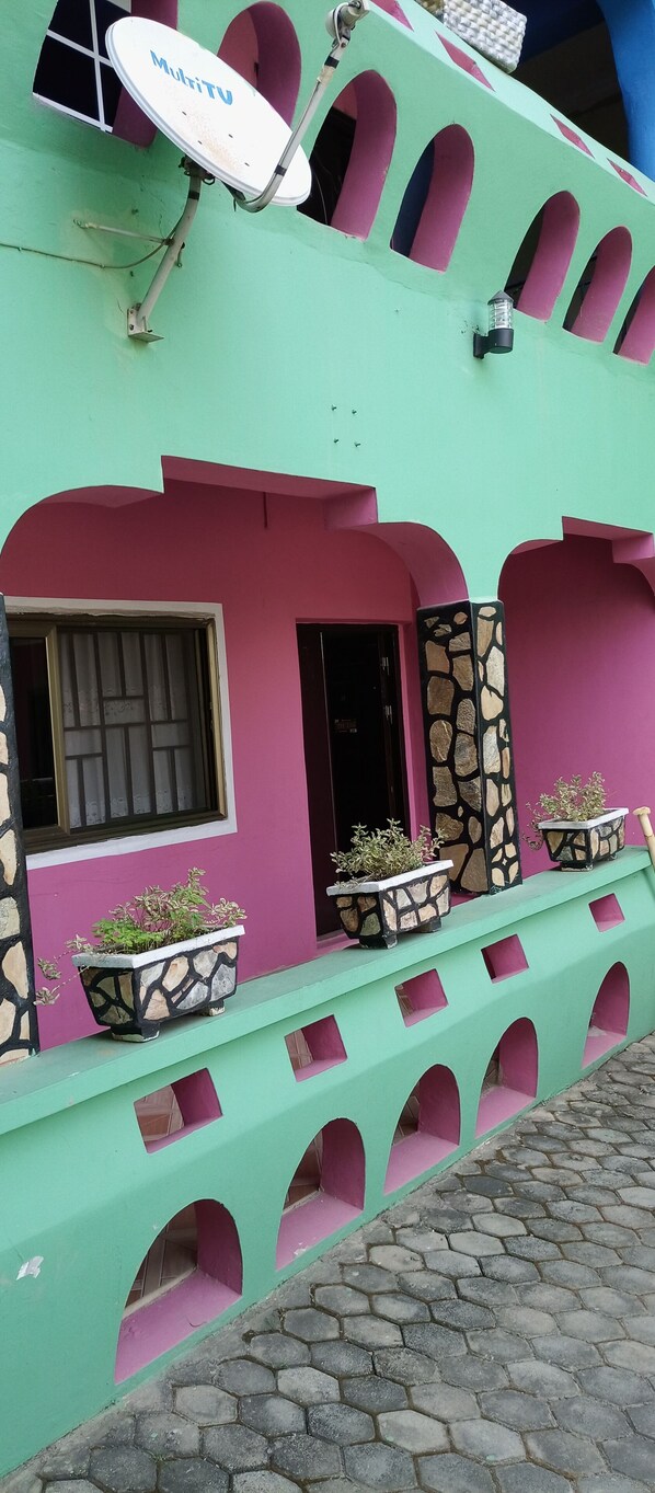 Voorkant van accommodatie