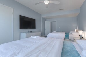 2 habitaciones, tabla de planchar con plancha, wifi y ropa de cama