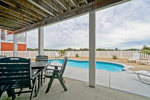 A heated pool