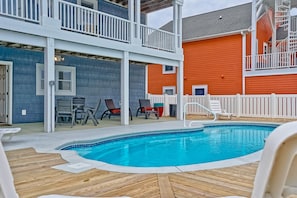 A heated pool