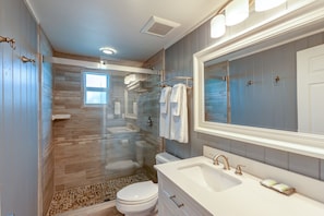 Shower, hair dryer