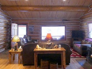 Smart TV, DVD player, books, video library