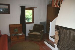 Téléviseur, foyer, livres