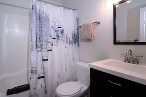 Bathtub, hair dryer, towels, shampoo - Escape to Emmons, Ski in/Ski out, Hot tub (Mt Crested Butte)