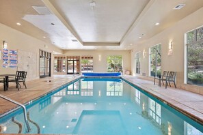 Indoor pool, a heated pool