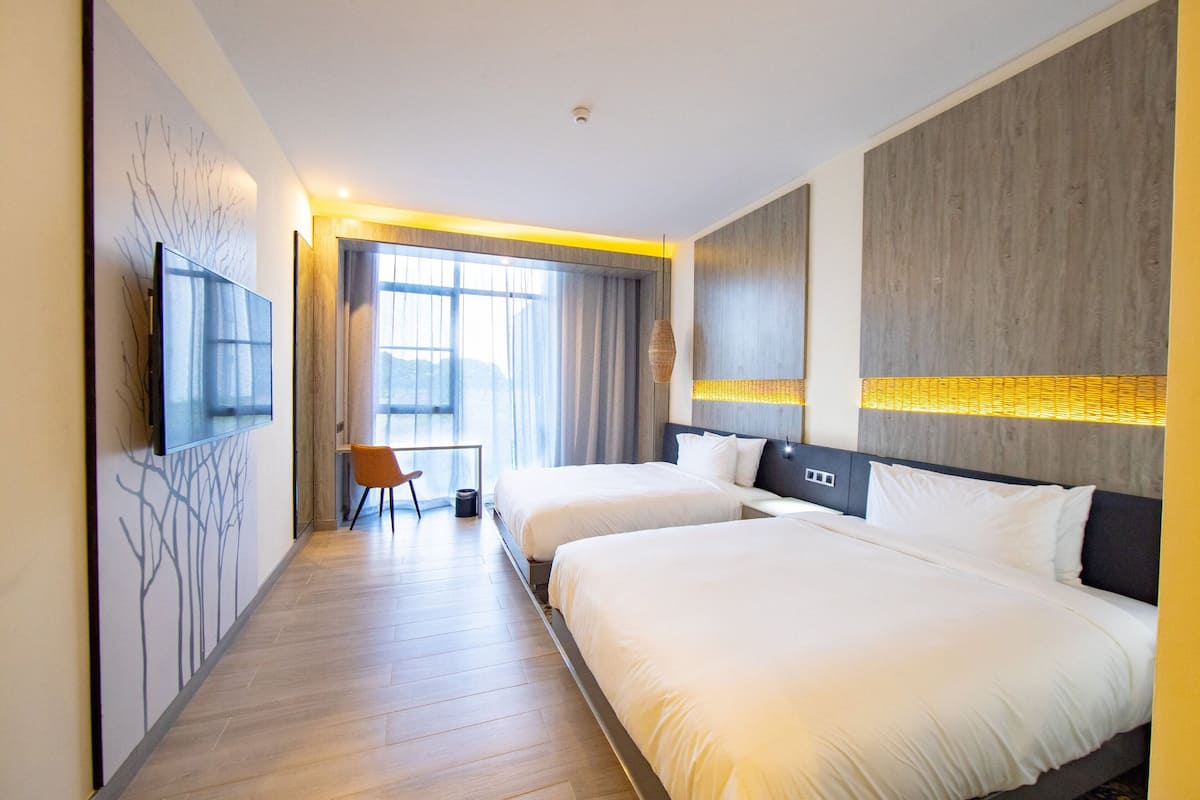 Deluxe Room, 2 Queen Beds | Egyptian cotton sheets, premium bedding, down duvets, memory-foam beds