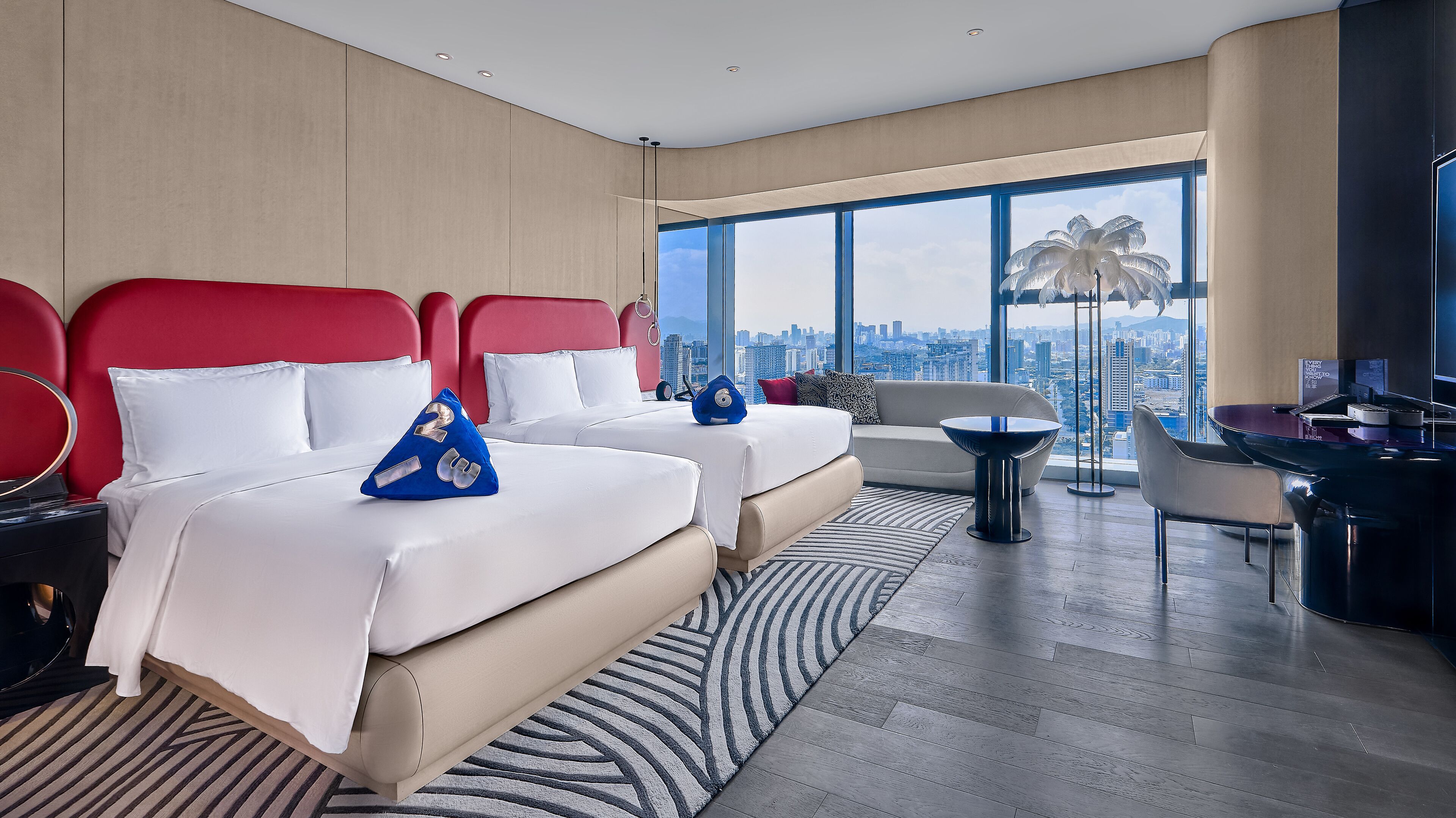 Fabulous Room, Habitación, 2 camas matrimoniales, vista a la ciudad | Vista desde la habitación