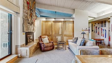 TV, fireplace, DVD player