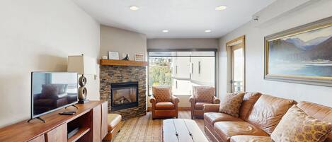 TV, fireplace, table tennis