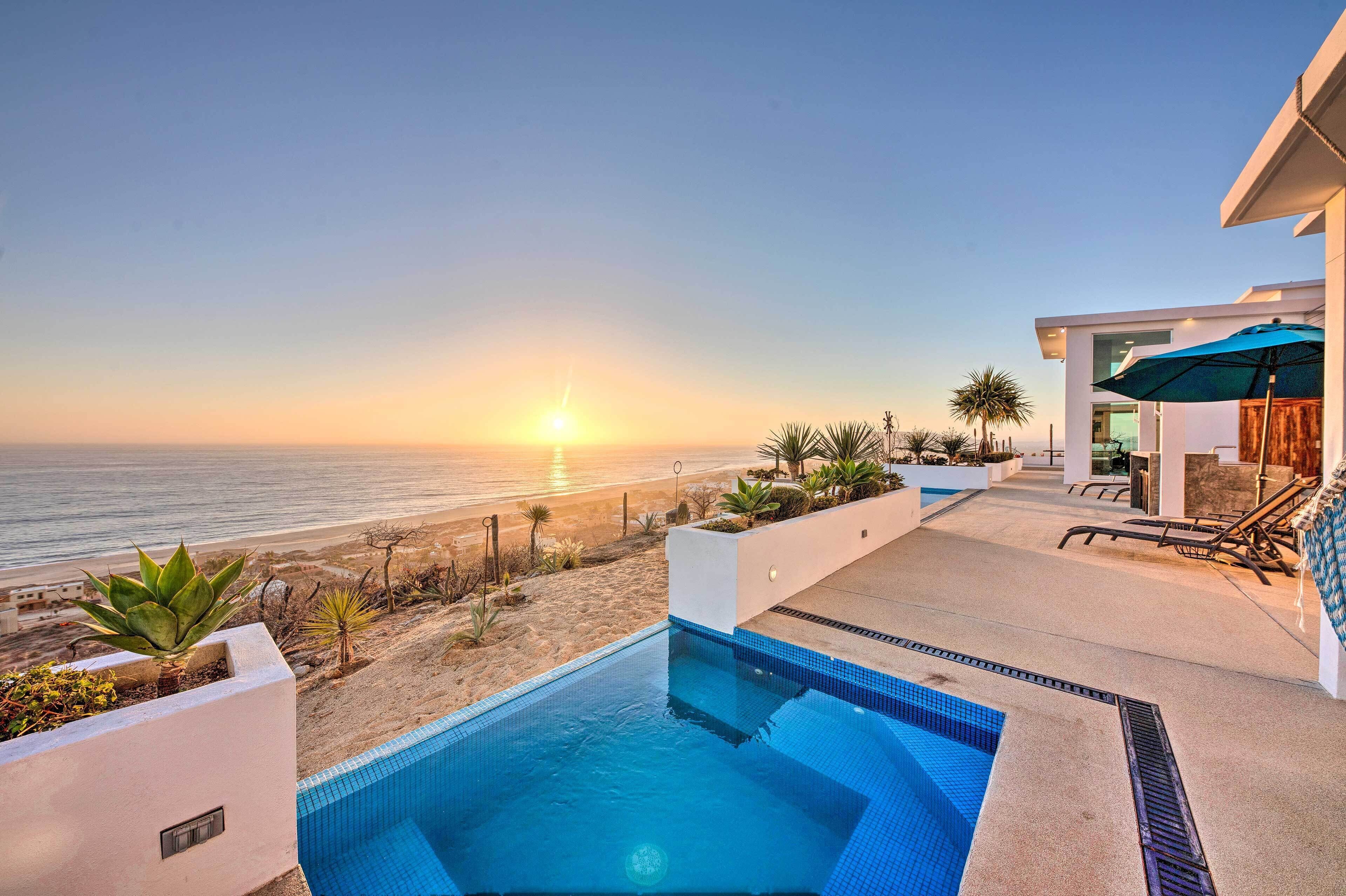 A heated pool