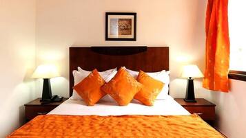 2 bedrooms, bed sheets