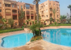 Pool - Pool view apartment in Ricoflores Beach II 4847 (El Mansouria)