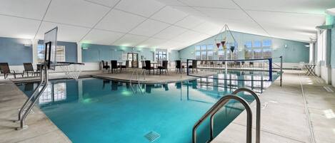 Indoor pool, a heated pool