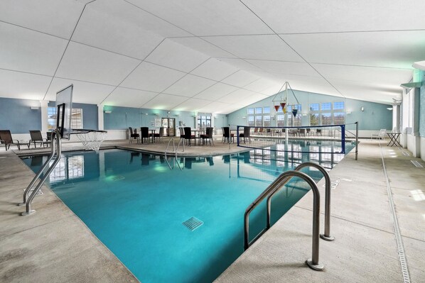 Indoor pool, a heated pool