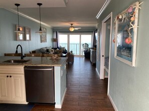 Fridge, microwave, oven, stovetop - Oceanfront 12th Floor Penthouse (Galveston)