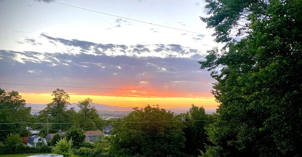 Vue depuis lâhĂ©bergement