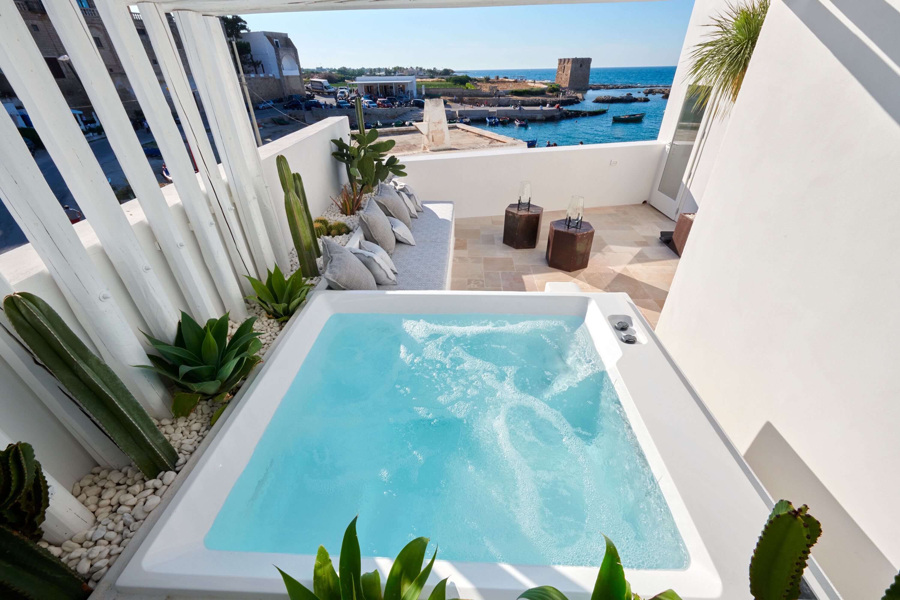 Luxury-Doppelzimmer, 1 King-Bett | Terrasse/Patio