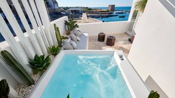 Luxury-Doppelzimmer, 1 King-Bett | Terrasse/Patio