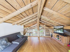 Fernseher, Kamin, DVD-Player