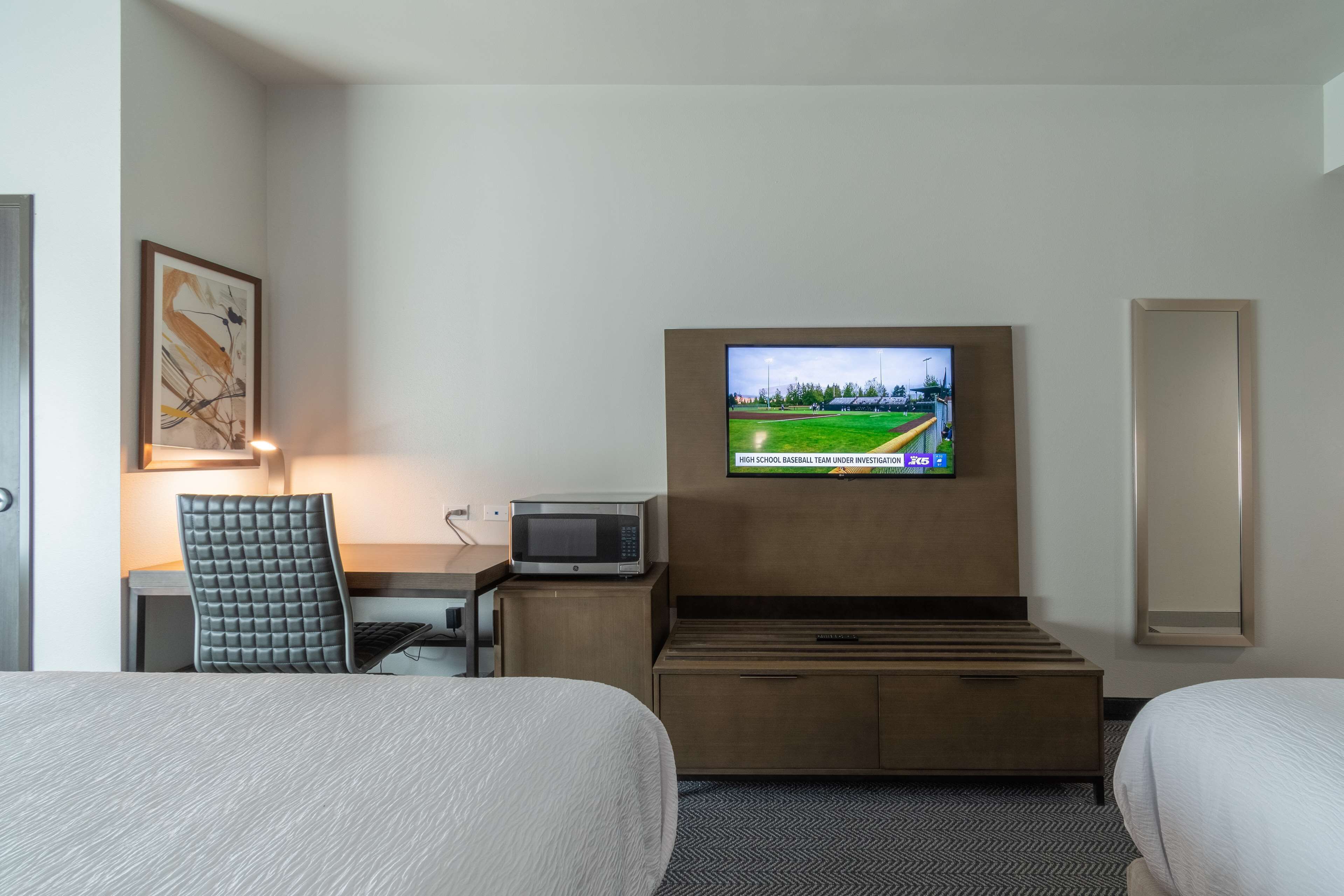 standard room, 2 queen beds, non smoking, refrigerator & microwave (shower only) | 1 bedroom, hypo-allergenic bedding, individually decorated