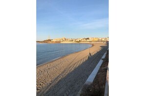 Vlak bij het strand, strandlakens