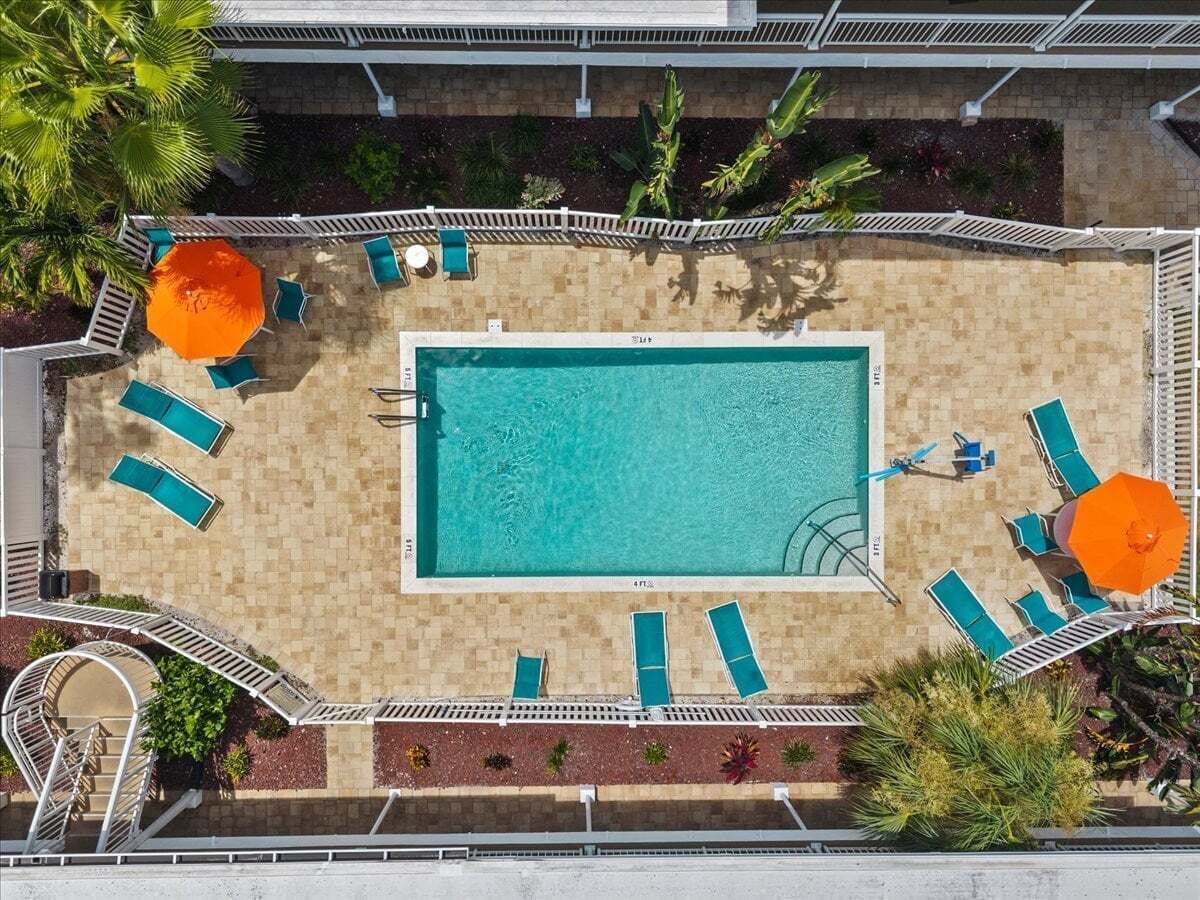 A heated pool