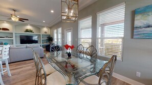 Dining - Bay Dreaming: 3  BR, 2  BA House in Port Bolivar, Sleeps 12 (Bolivar Peninsula)
