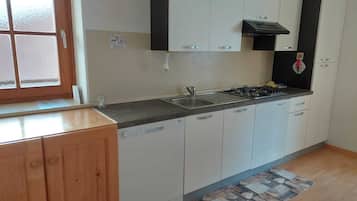 Kühlschrank, Mikrowelle, Herdplatte, Geschirrspüler