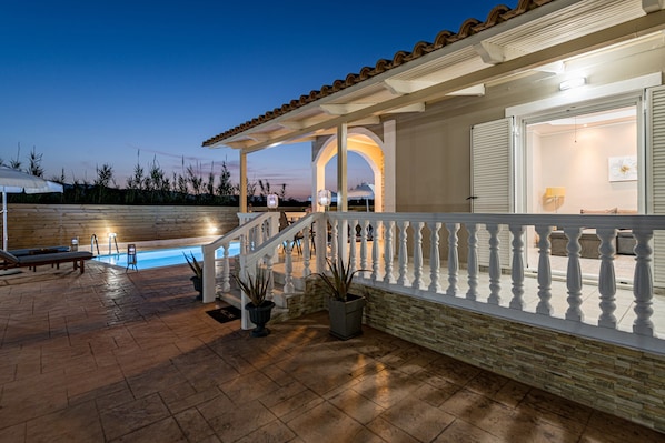 Property grounds - 2 Bedroom Villa Blossom with private pool, beautiful garden and BBQ area. (Zakynthos)