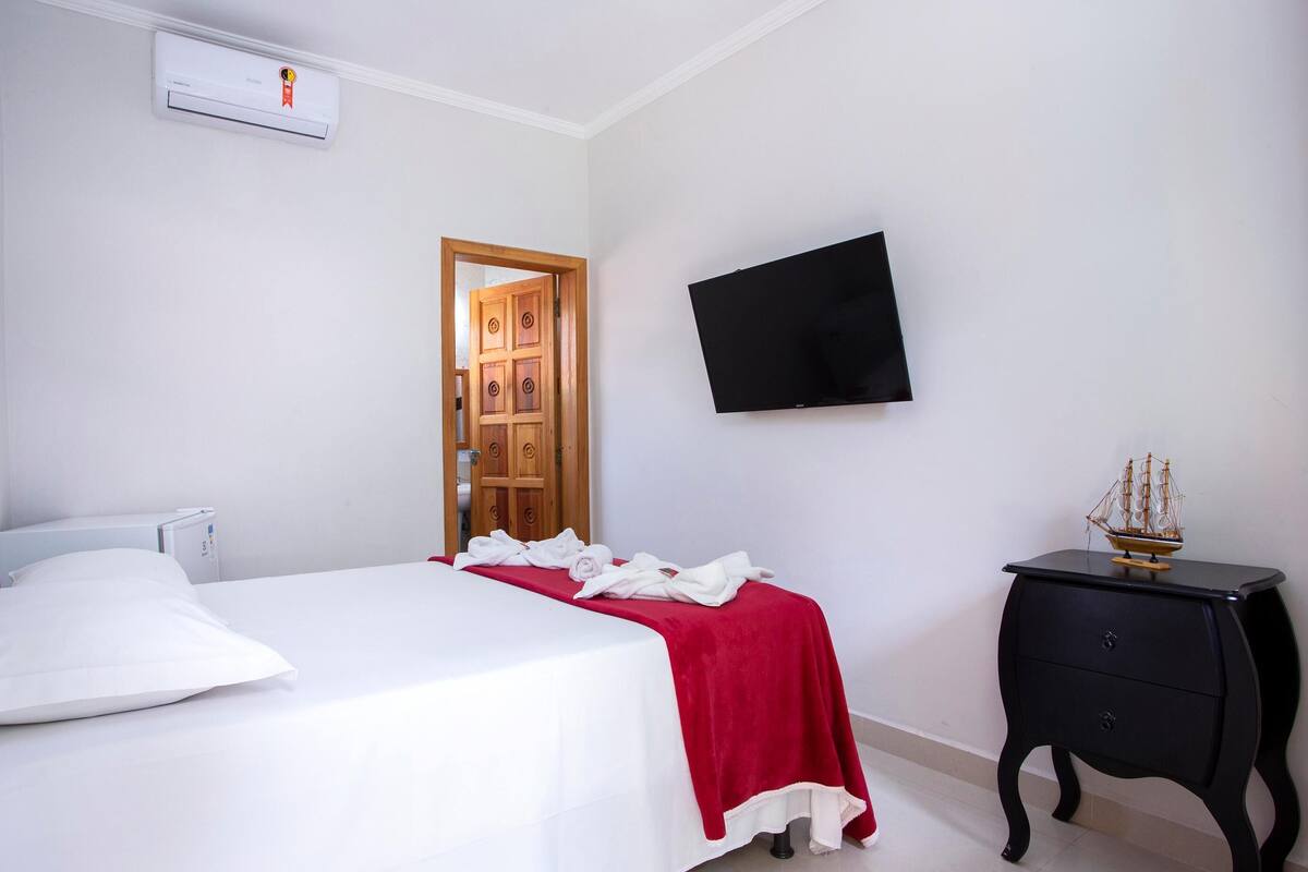 1 kamar tidur, minibar, Wi-Fi gratis, dan seprai linen