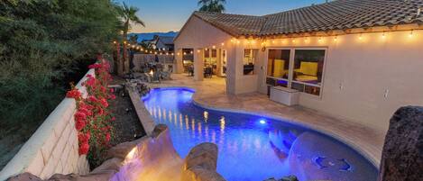 A heated pool