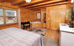 2 bedrooms, free WiFi, bed sheets - Rockin' in the Smokies | Enjoy grilling out, cozying up in the hot tub, or playing arcade games! (Sevierville)