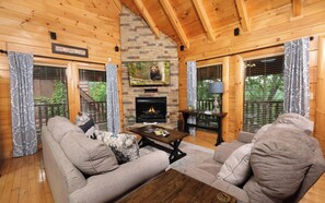 TV, fireplace, video games - Rockin' in the Smokies | Enjoy grilling out, cozying up in the hot tub, or playing arcade games! (Sevierville)