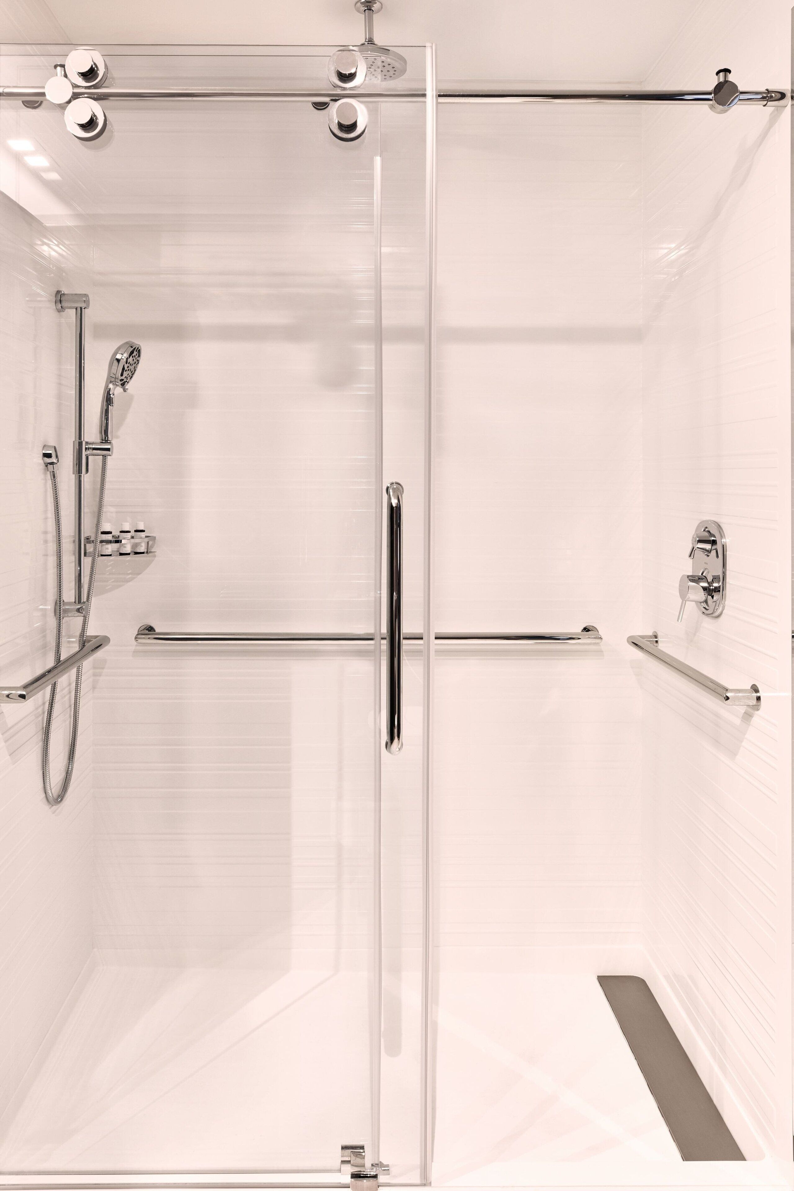 free toiletries, hair dryer, towels