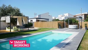 A heated pool