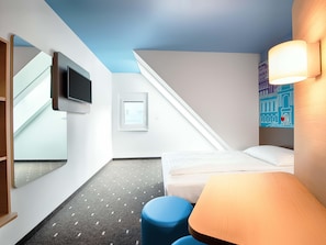 Allergivenligt sengetøj, skrivebord, lydisolering, gratis Wi-Fi