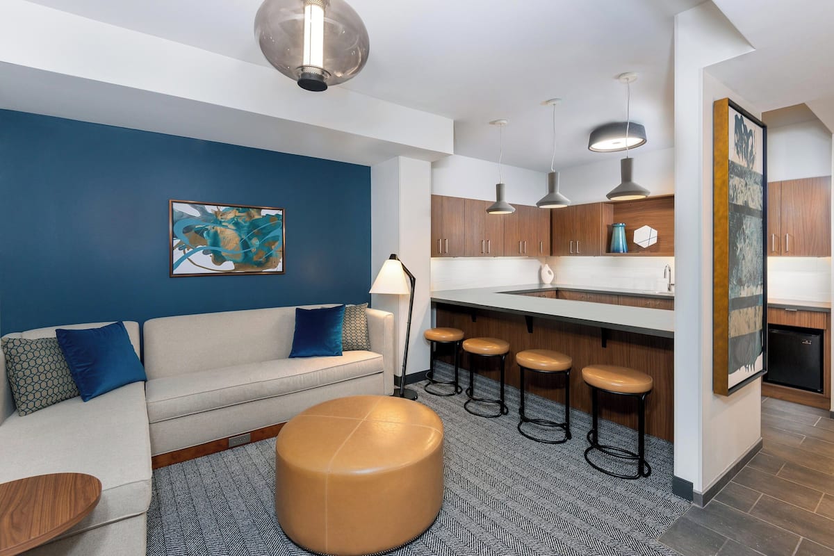 In-room safe, desk, laptop workspace, blackout drapes