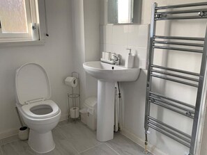 Free toiletries, hair dryer, towels, toilet paper