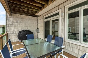 Outdoor dining - Beach Front Views ~ Chics Beach Gem + Garage! (Virginia Beach)
