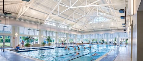 Alberca techada y alberca climatizada