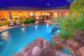 A heated pool