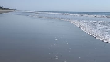 在海滩、沙滩椅